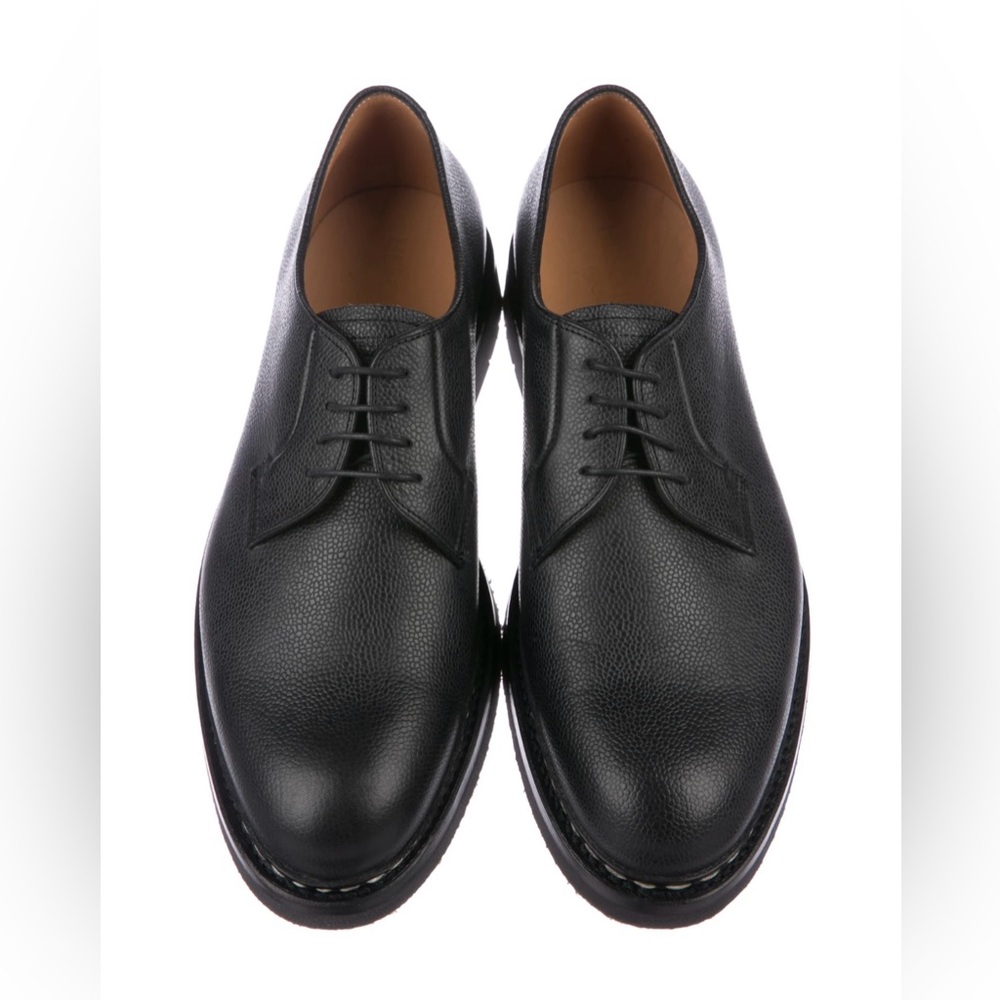 HESCHUNG ARUM Black Leather Derbies Oxford Blucher UK 7. 5 / 9 US / 42 EU $750